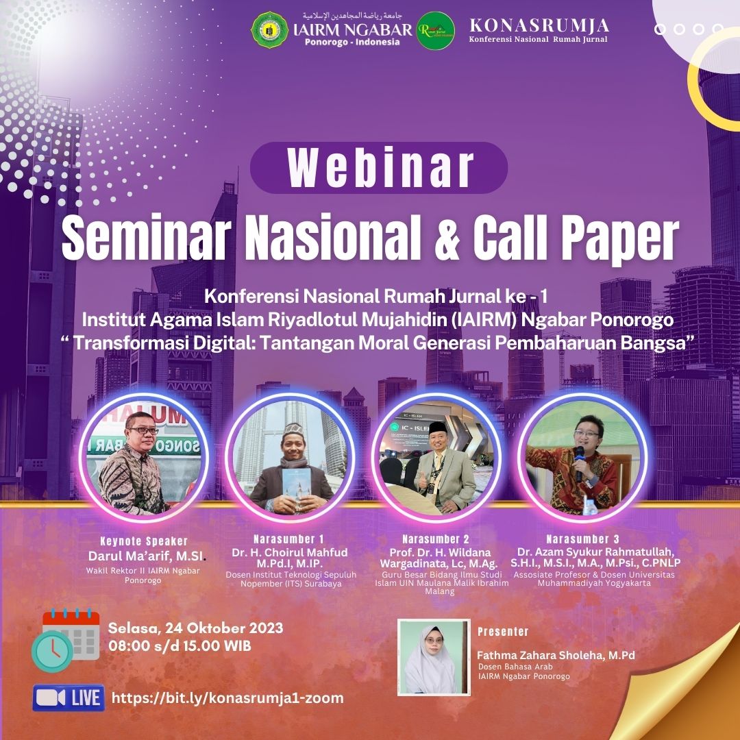 TINGKATKAN PENELITIAN DAN PUBLIKASI LPPM IAIRM NGABAR GELAR KONFERENSI NASIONAL RUMAH JURNAL 2023