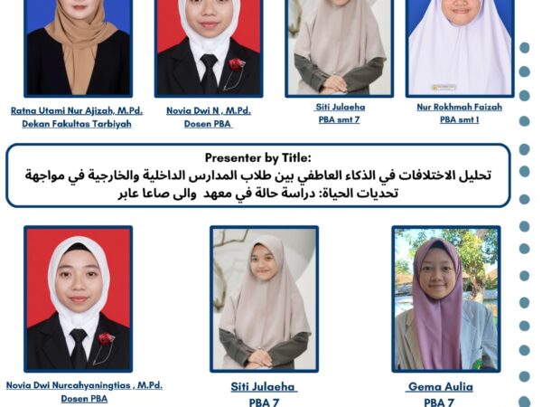 Their Article has passed in The 10th ICIED International Conference on Islamic Education "impactful Education: Integrating Knowledge, Technology and Values For Society At Maulana Malik Ibrahim UIN Malang