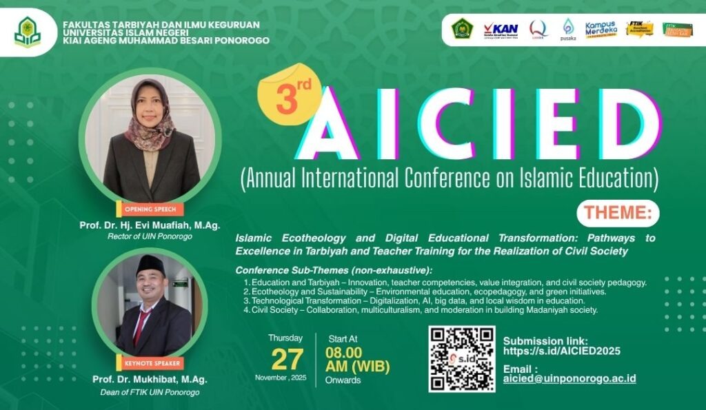 Dosen Dakwah IAIRM Ngabar Soroti Integrasi Nilai Religius dalam Pembentukan Karakter Siswa pada AICIED 2025