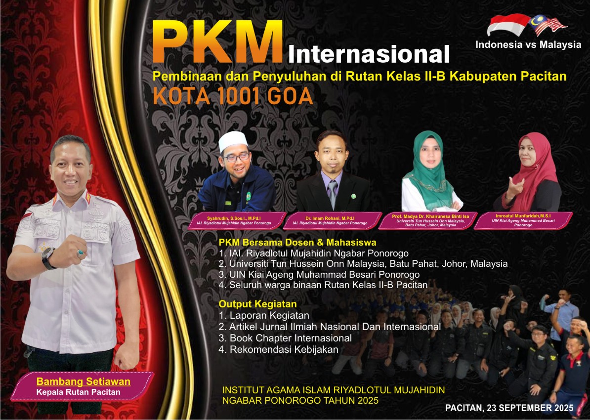 PKM Kolaborasi Internasional Dosen IAIRM Ngabar: Penyuluhan dan Pembinaan Warga Binaan Rutan Kelas IIB Pacitan