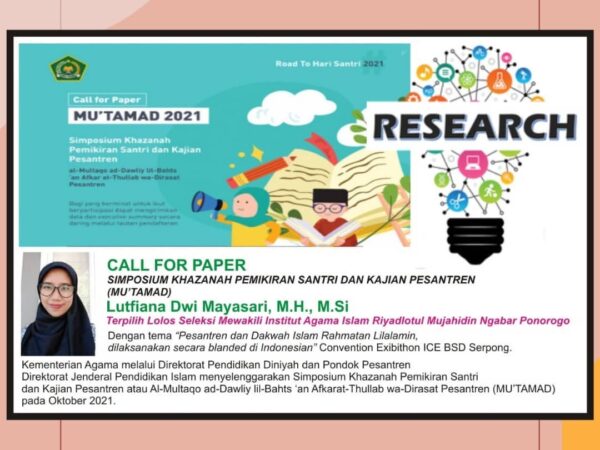 Dosen IAIRM Ngabar Lolos Simposium Internasional MU’TAMAD 2021 Kementerian Agama RI