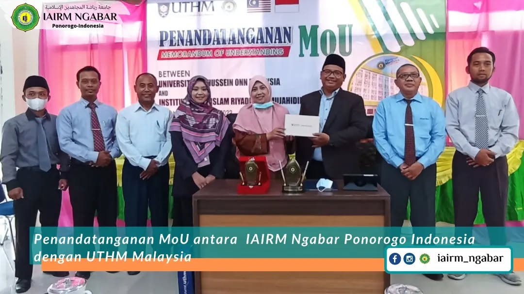 IAIRM Ngabar dan Universiti Tun Hussein Onn Malaysia Resmi Jalin Kerja Sama Internasional